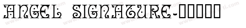 Angel Signature字体转换